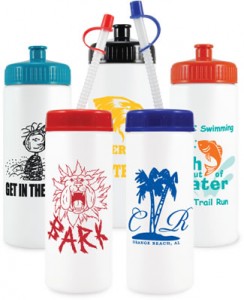 16 oz bottle with one or 2 side imprint BT16